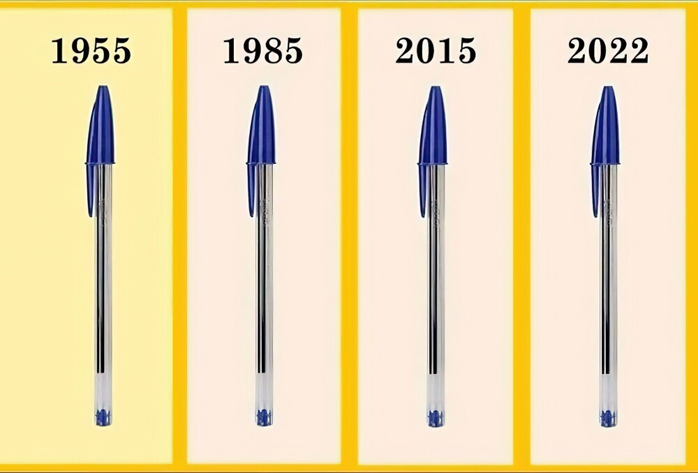 11. Компания BIC не меняется дизайн своей знаменитой шариковой ручки с 1955 года. Зачем чинить то, что работает?