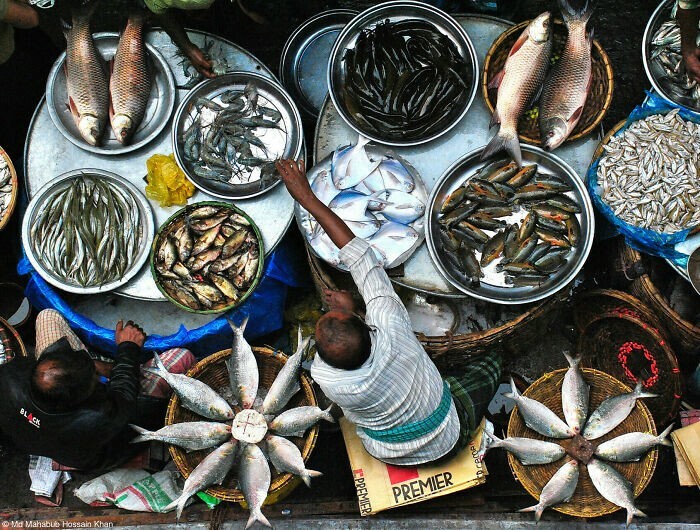 17. На рыбном рынке в Дакке, Бангладеш. Фотограф - Mahabub Hossain Khan