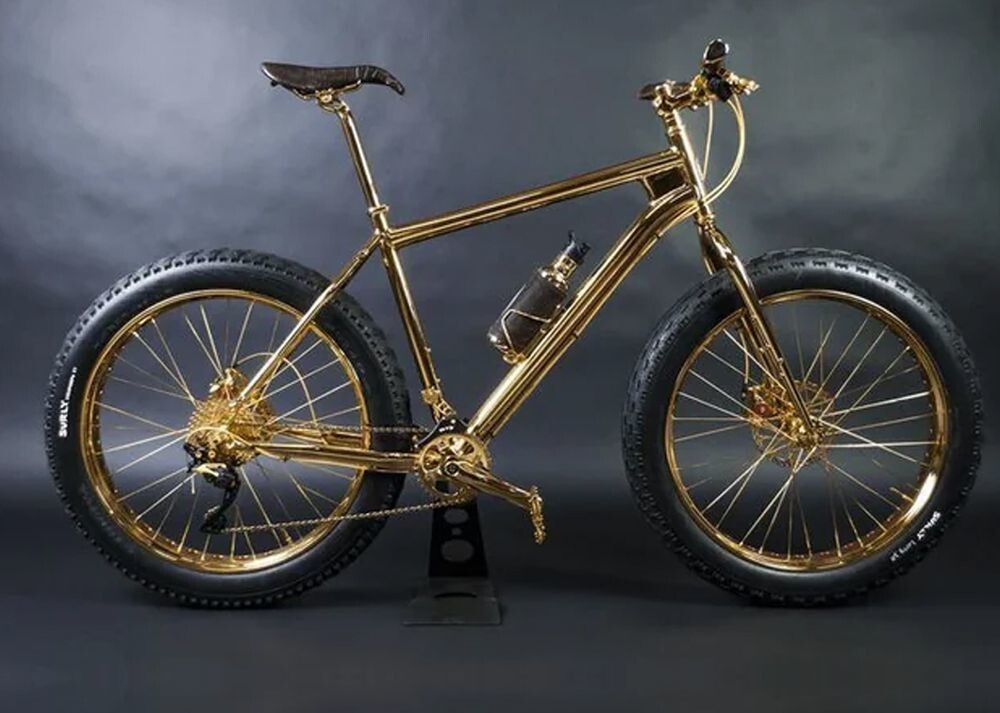 2. Горный велосипед из золота 24 карата — самый дорогой велосипед в мире