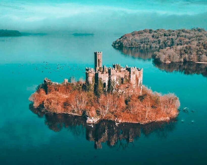 Ирландский замок МакДермотт: кто решил построить замок на крохотном островке