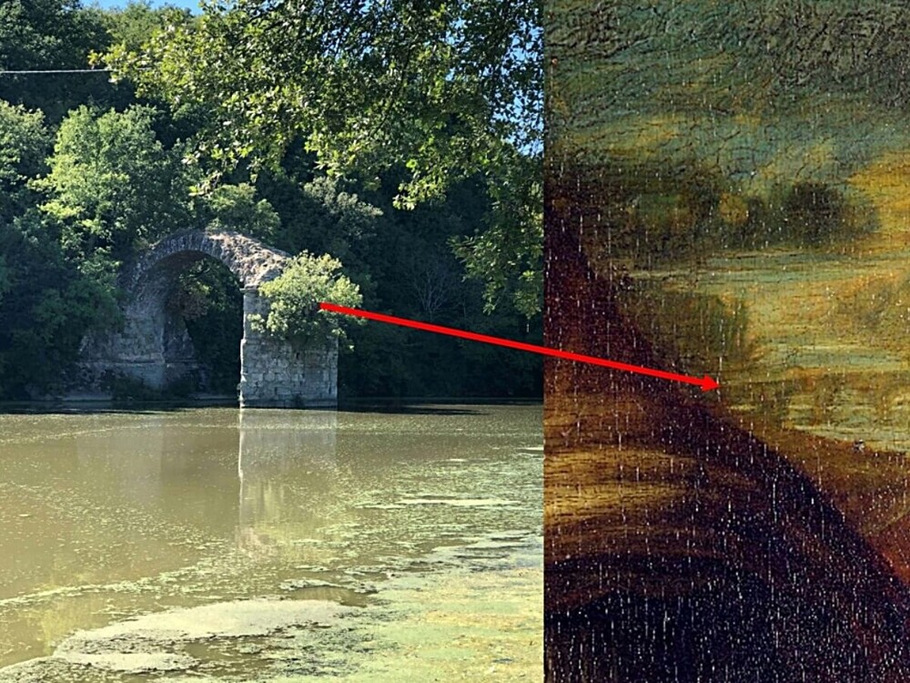 В Италии нашли тот самый загадочный мост, который Леонардо да Винчи спрятал за плечо Джоконды