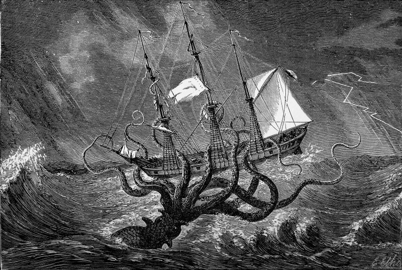 Великий и ужасный монстр из глубин. Кракен — легенда северных морей