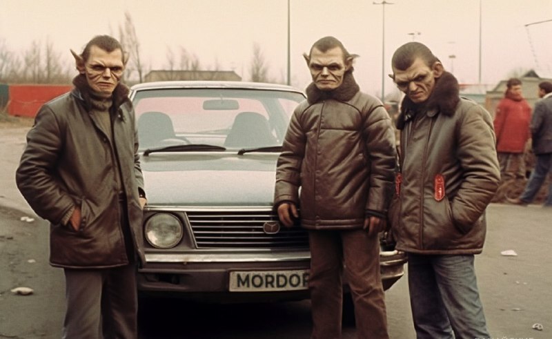 Малиновый пиджак и цепь: нейросеть показала «Властелин колец» в России 90-х