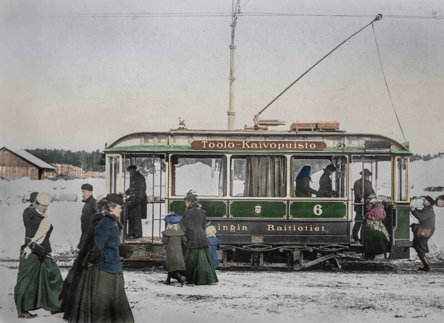 Хельсинкское трамвайное общество. Хельсинки, начало XX века