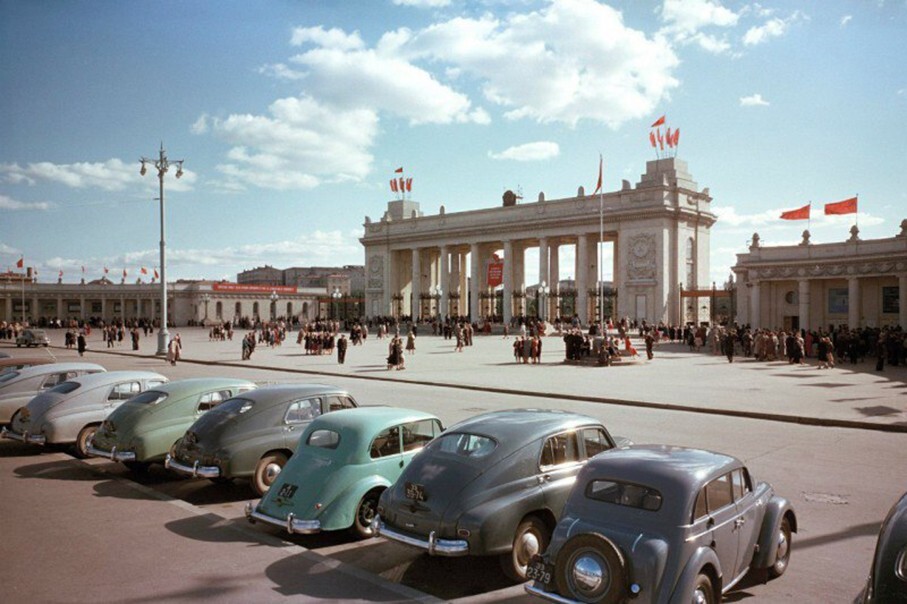 Парк Горького в Москве. 1954 год