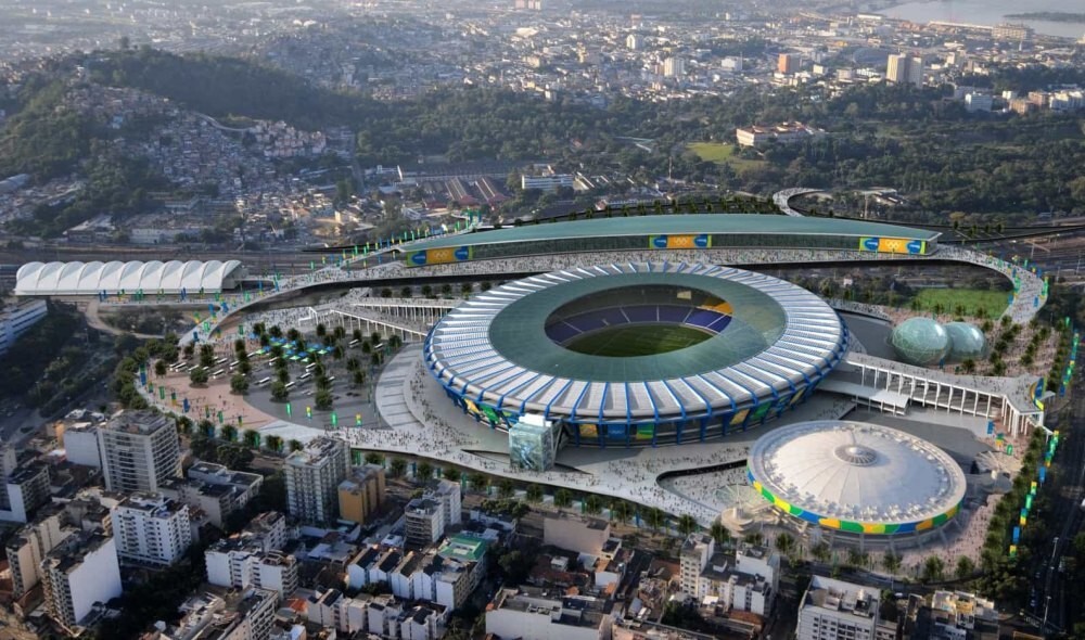 Коварная ступенька на бразильском стадионе