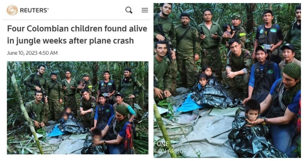 После 40 дней поисков в джунглях Амазонки живыми и невредимыми нашли четырёх потерявшихся детей