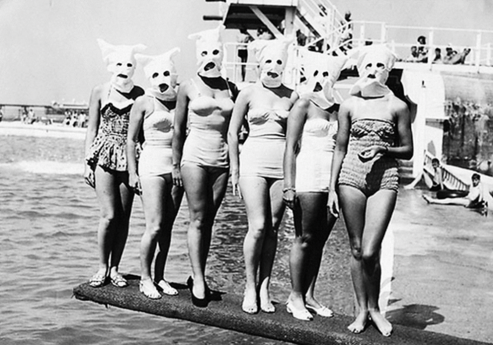 8. Первый отбор конкурса “Мисс стройные ножки”, США, 1952 год