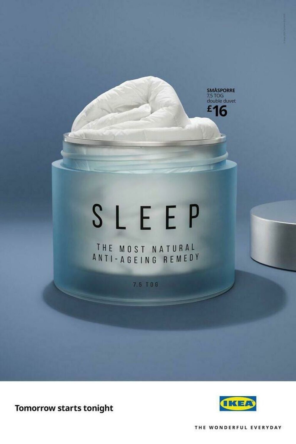 7. Реклама одеяла IKEA: «Сон — самое натуральное средство против старения»