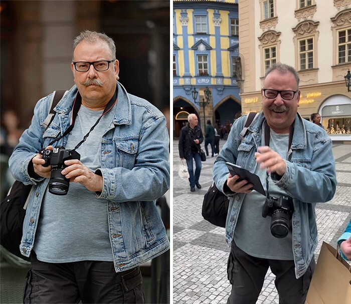 Фотограф делает портреты прохожих — и снимает их реакцию