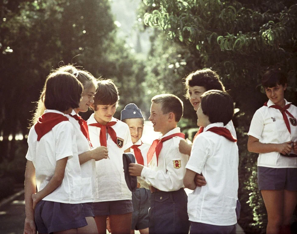 Болгарские и советские дети на III-ом Всесоюзном слете пионеров, 1967 год