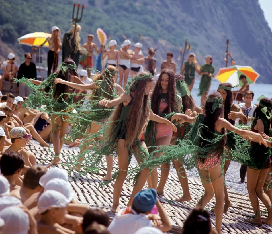 Танец русалок на празднике Нептуна, 1970 год