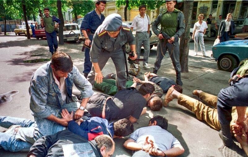 Задержание в Киеве, 1991 год.
