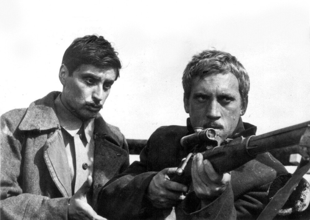 Вениамин Смехов и Владимир Высоцкий в Измаиле во время съёмок фильма "Служили два товарища". Фото 21 сентября 1967 года