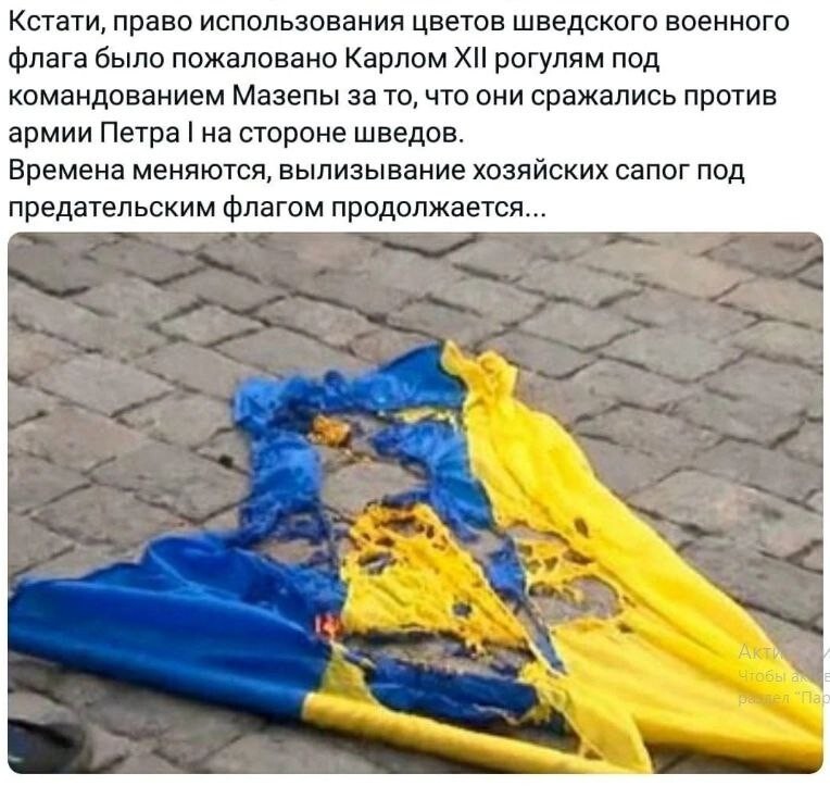 Флаг от шведов, шевроны от немцев - а при чем здесь "Слава Украине"? 