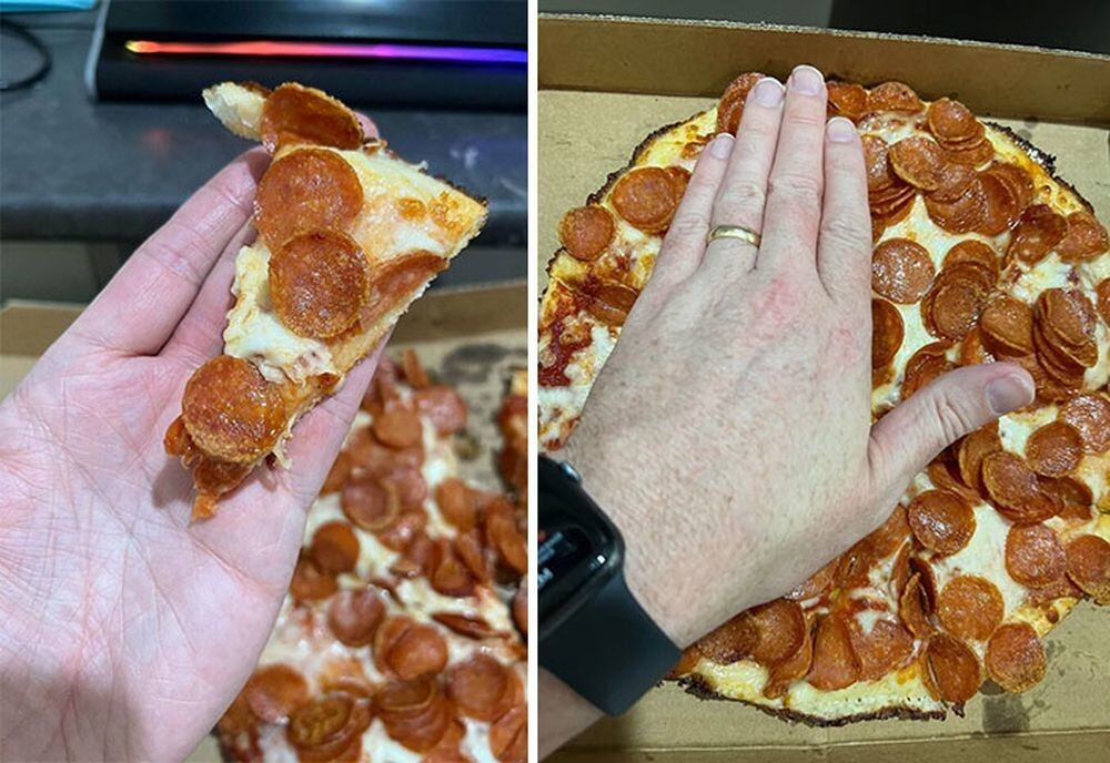 И это называется «большая» пицца