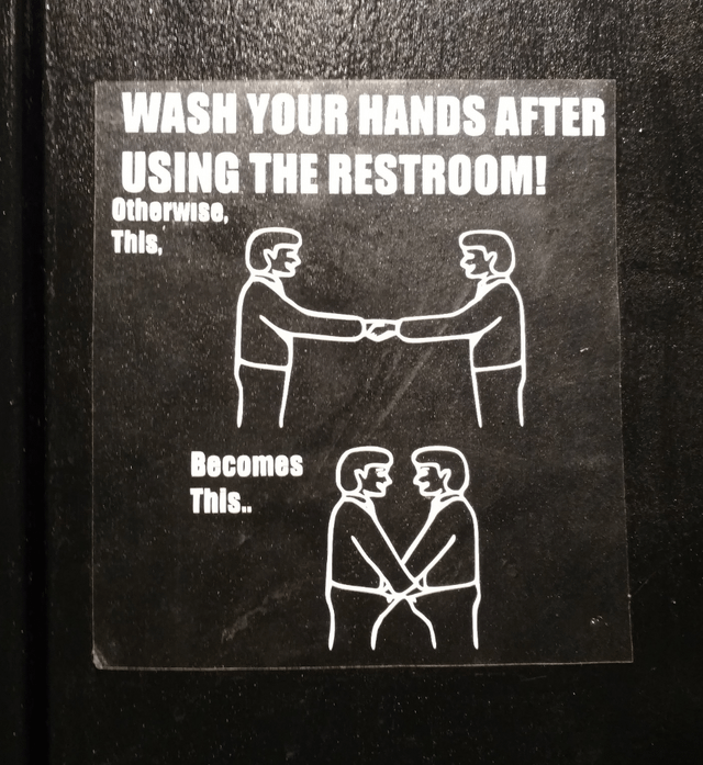 7. Если не мыть руки, то приветствие будет примерно таким