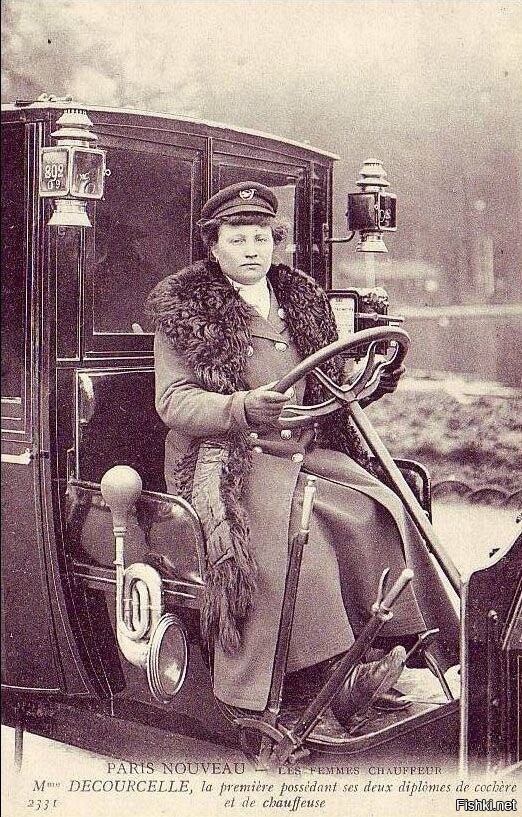 Мадам Декурсель, первая в мире женщина-таксист