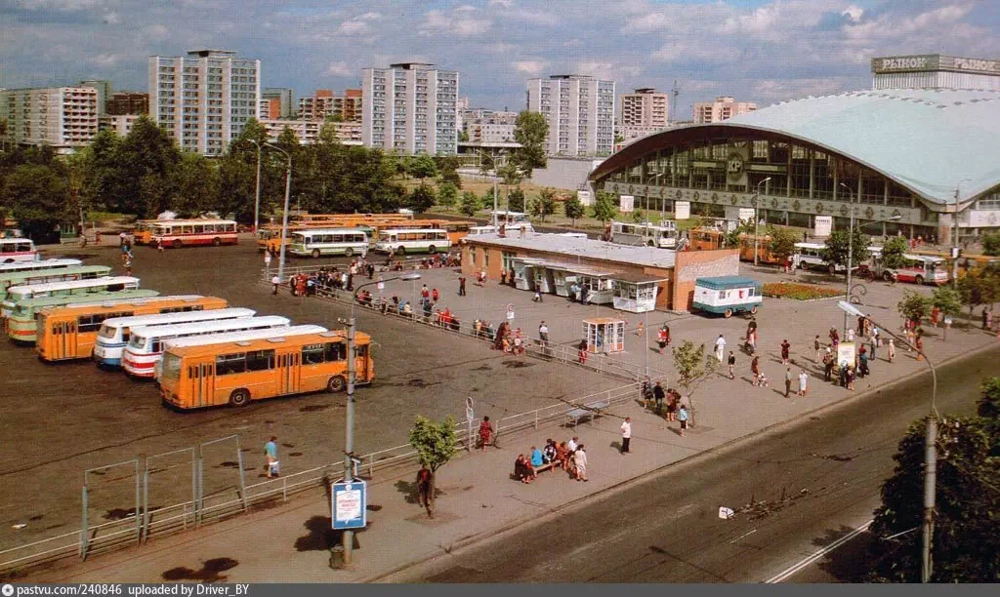 Минск Белорусской ССР, площадь Веры Хоружей.