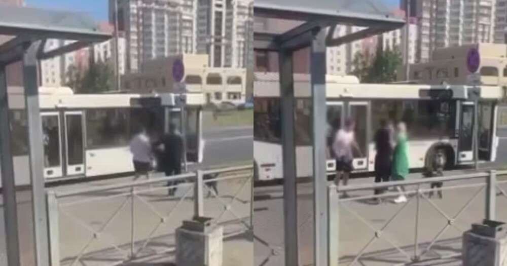 В Санкт-Петербурге пассажиры отпинали водителя из-за жары в салоне автобуса