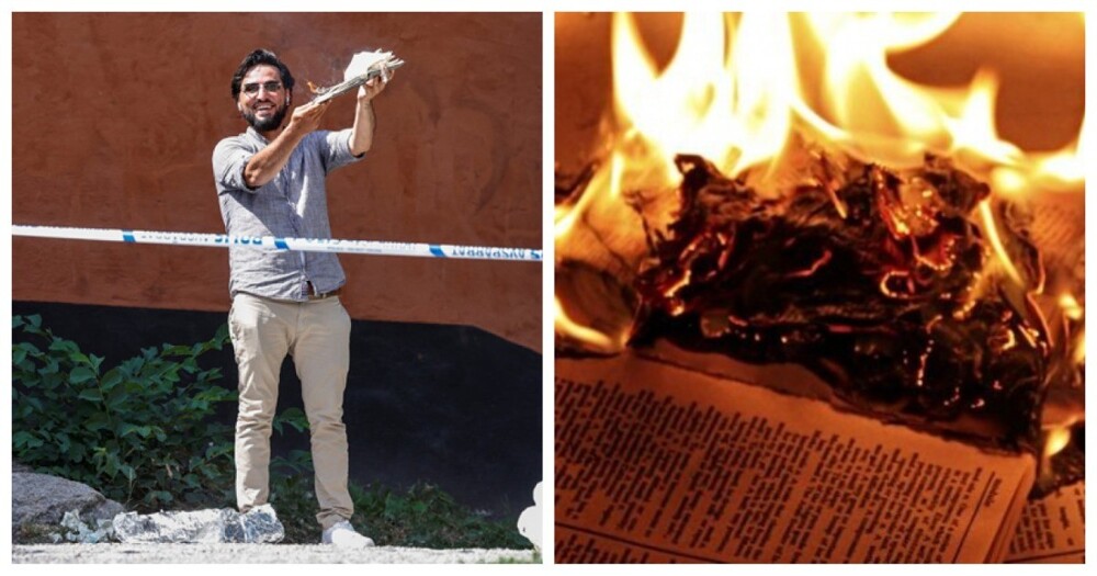 В Швеции «активист» пнул Коран, положил в него кусок свинины и поджёг. Теперь его хотят выдвинуть на Нобелевскую премию мира