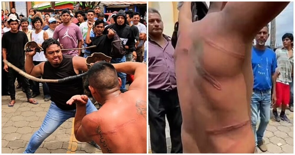 Жители Никарагуа в честь Иоанна Крестителя устроили дуэли на высушенных бычьих гениталиях
