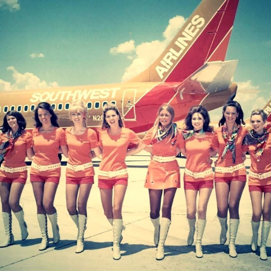 Стюардессы Pacific Southwest Airlines в 70-х годах