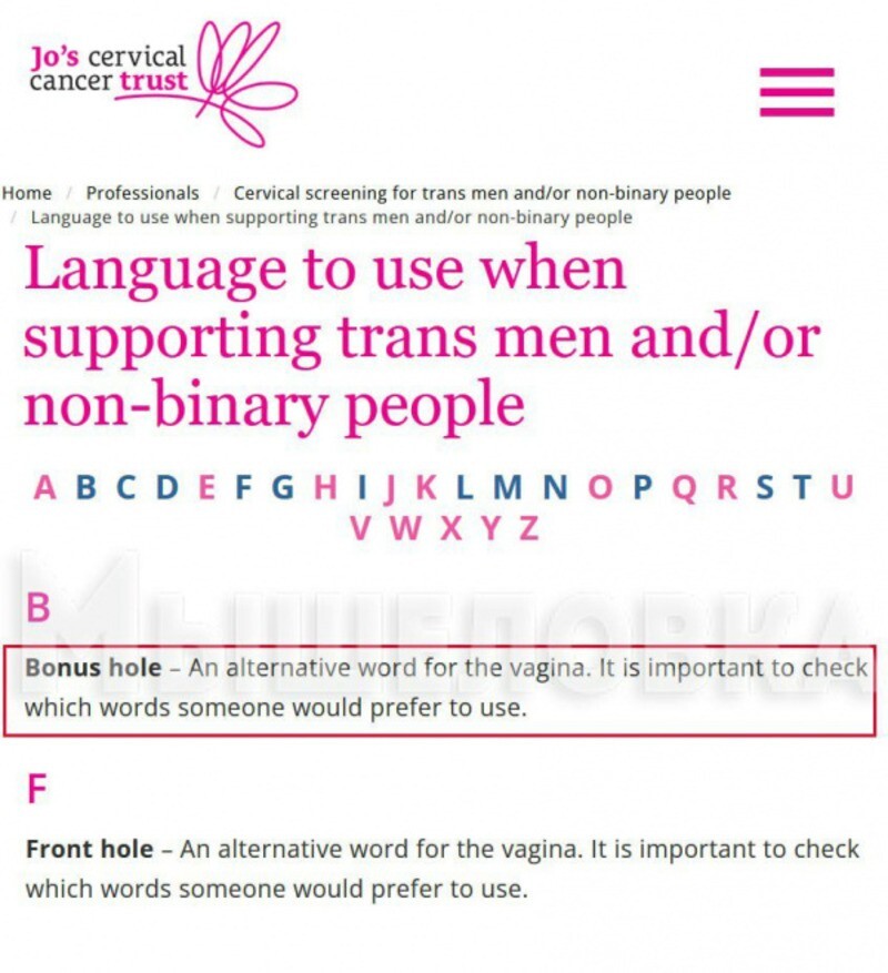 "Вагина - бонусная дыра": как нужно разговаривать с трансами, чтобы их не обидеть