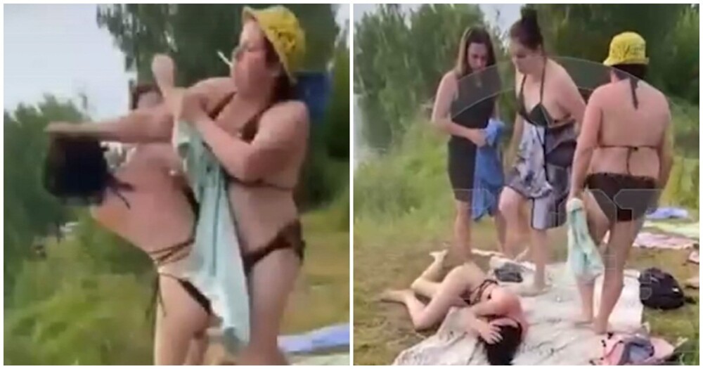 На пляже Ярославля две женщины подрались из-за развратного купальника