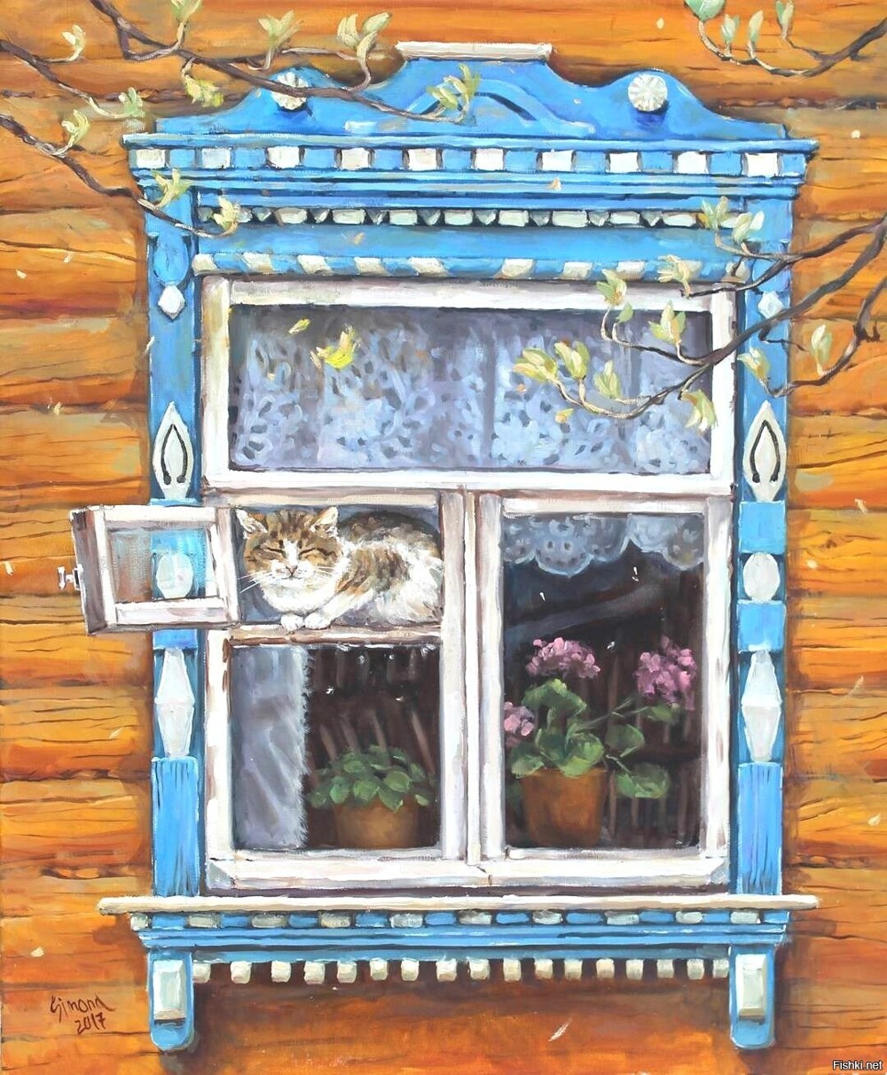 Котейки в картинах художника Светланы Симоненко