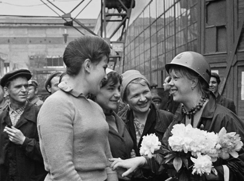 Тамара Носова на встрече со зрителями, 1968 год