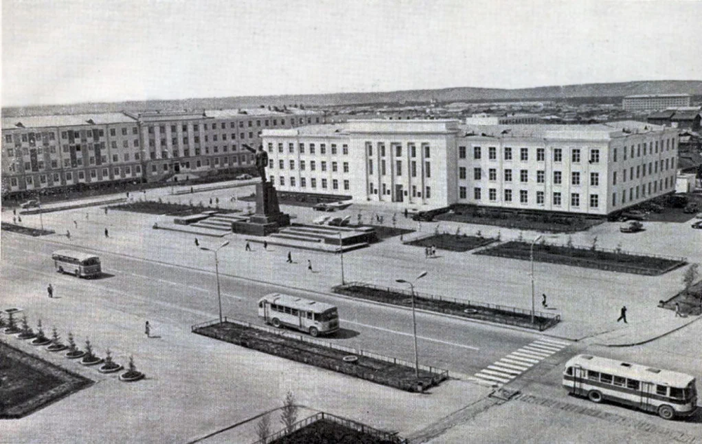 Якутск, площадь Ленина, 1950-1960-е годы.