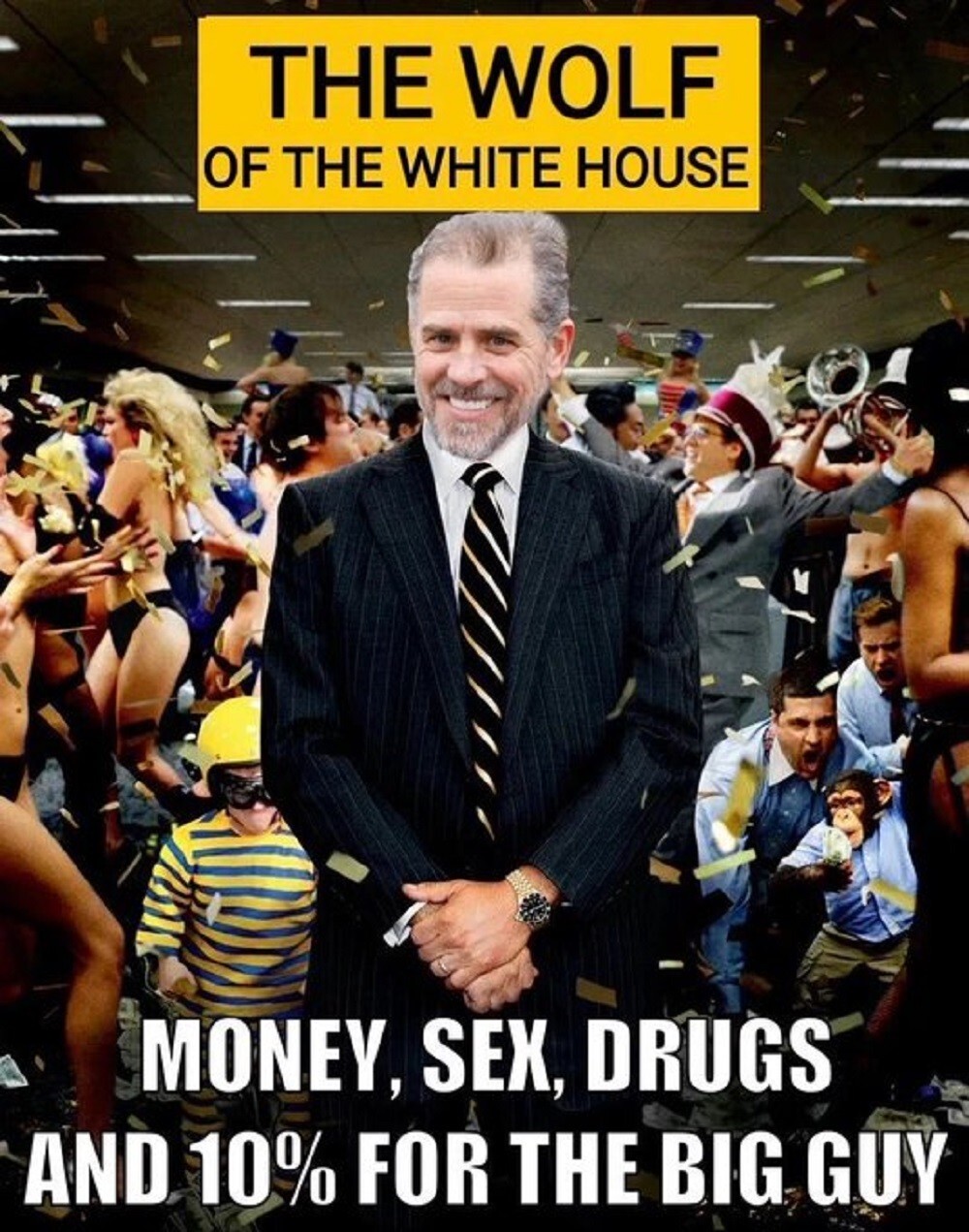 "Волк в Белом доме... деньги, секс, наркотики и 10% для большого города!"