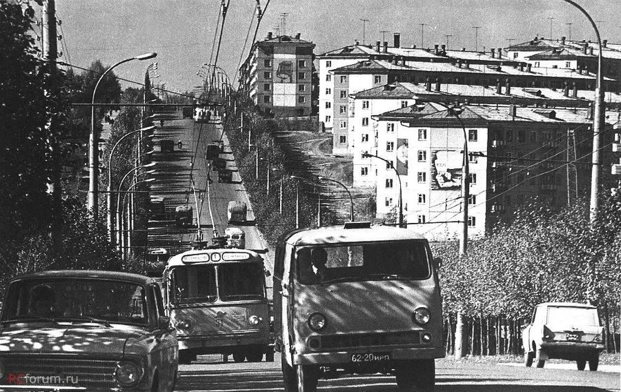 Иркутск, Байкальская улица, 1970-е годы.