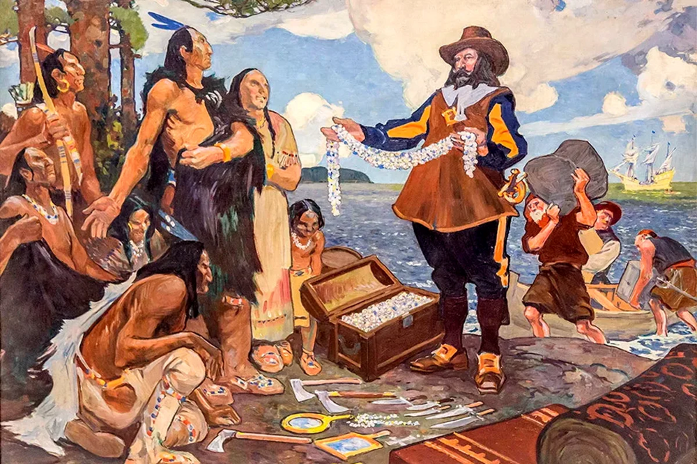 Как европейцы ловко купили Нью-Йорк у простодушных индейцев