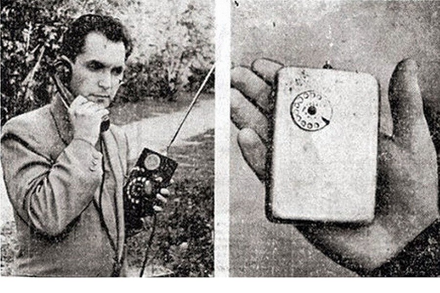12. Первый мобильный телефон, созданный в России в 1957 году, советским инженером Куприяновичем Л.И.