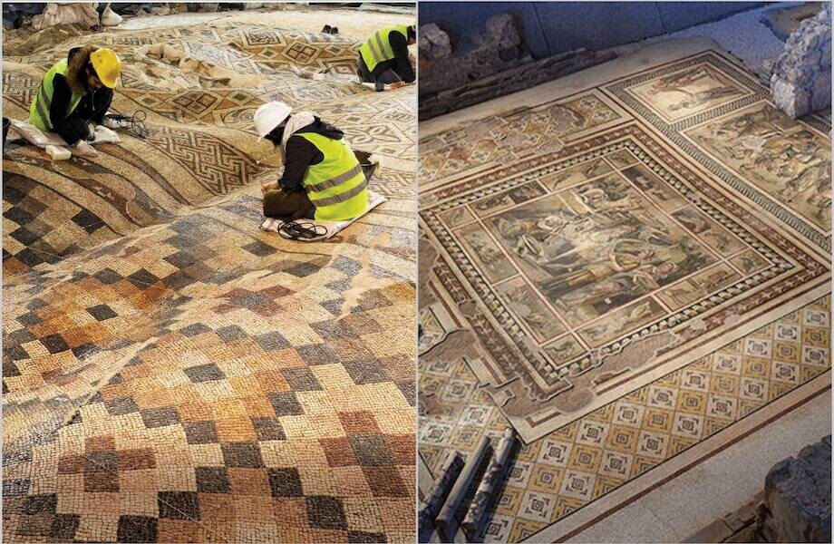 Где можно увидеть самую большую в мире мозаику, которую легко спутать с ковром