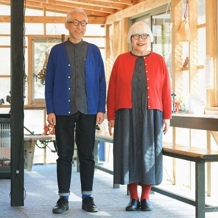 Пожилая пара модников из Японии