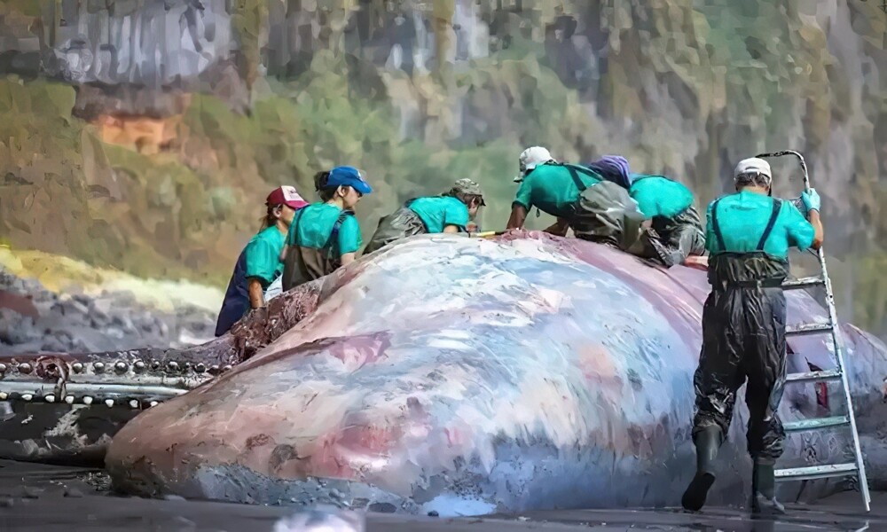 Ученые нашли «плавающее золото» внутри мёртвого кита
