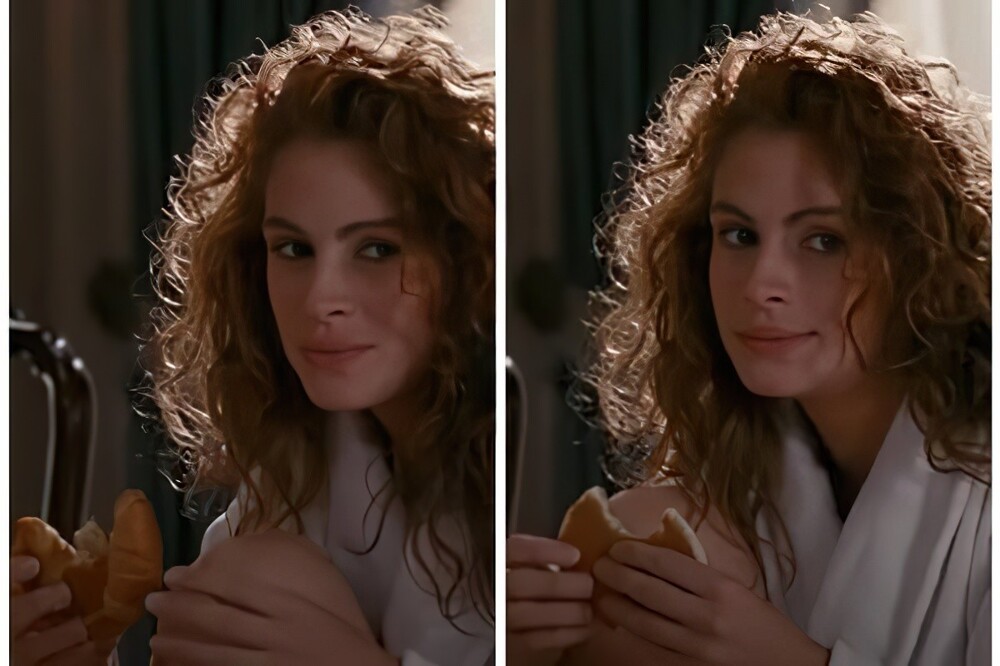 1. «"Красотка". Во время сцены, где Джулия Робертс завтракает, она надкусывает то блинчик, то круассан. Как будто не может определиться»