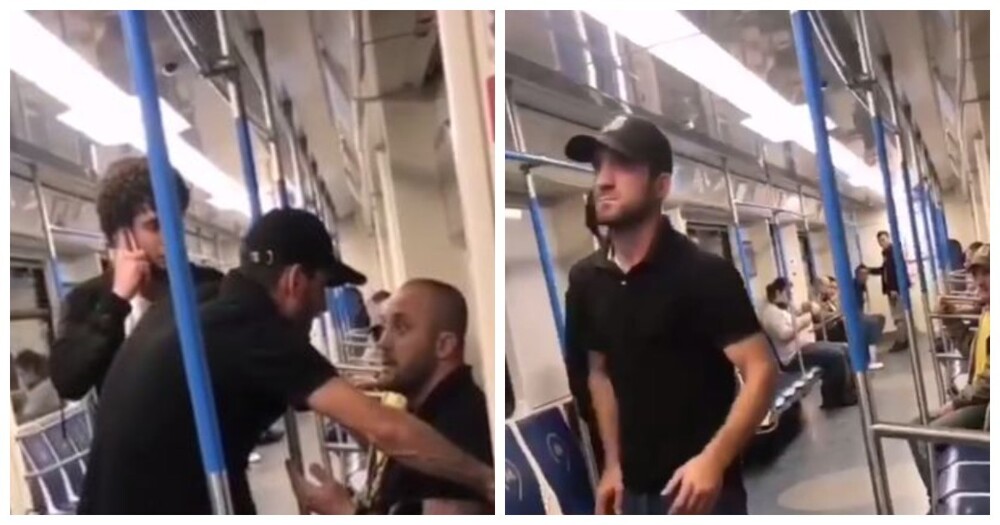 Пассажир московского метро заступился за девушку, к которой приставали два мигранта