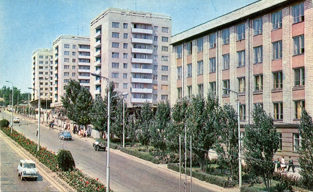 Кишинев, бульвар Негруцци,  1970 год.