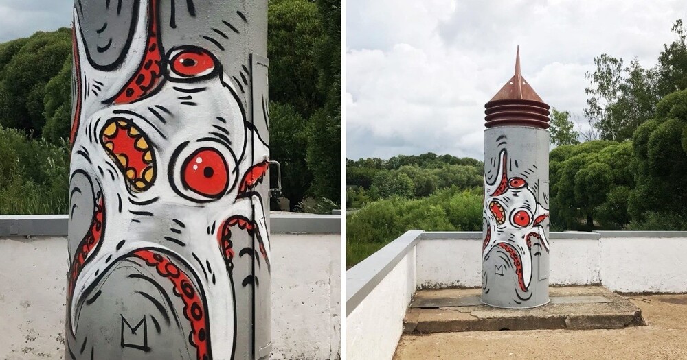 15 оригинальных граффити, которые смогли преобразить даже самые скучные места
