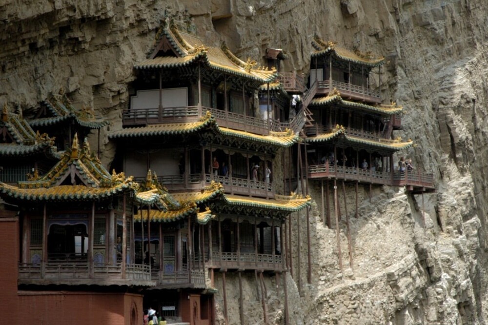 38. Висячий храм Хэншань в провинции Шаньси, Китай