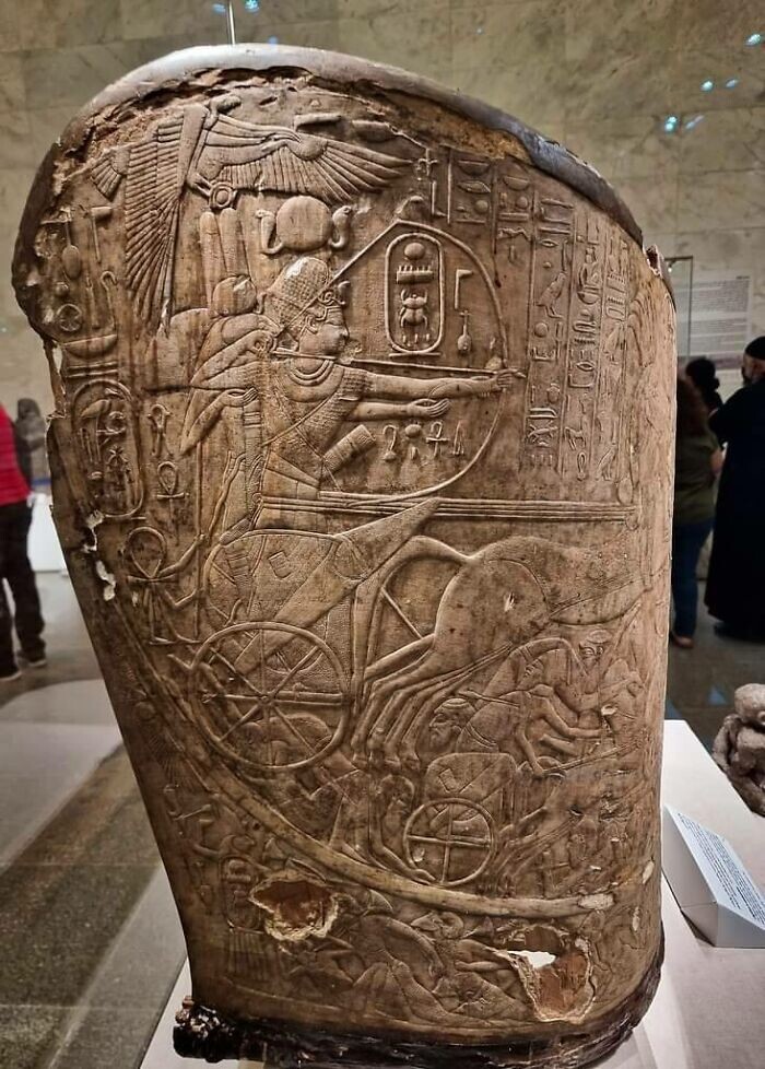 24. Хорошо сохранившаяся колесница фараона Тутмоса IV (1401-1388 гг. до н.э., XVIII династия)
