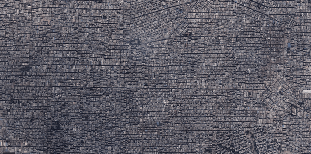 5. Спутниковый снимок Нью-Дели с населением около 20 млн человек