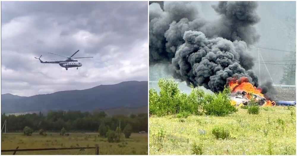 На Алтае потерпел крушение вертолёт Ми-8