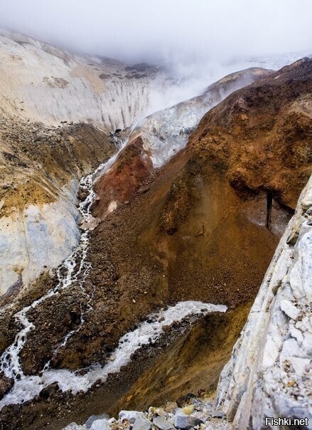 Мутновский вулкан и каньон Опасный с 80-метровым водопадом у его подножья