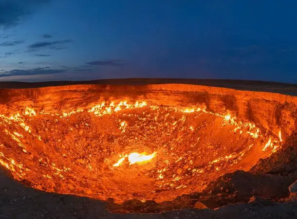 21. Газовый кратер "Врата ада", Туркменистан