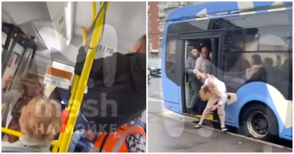 Пассажиры избили и выкинули из троллейбуса пьяного дебошира